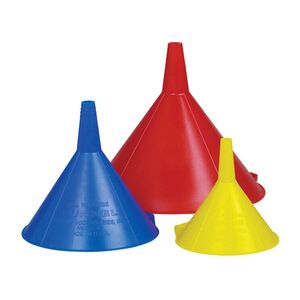Custom Accessories 3-Piece Plastic Funnel Set Multicolor Custom Accessories 3-Piece Plastic Funnel Set Multicolor